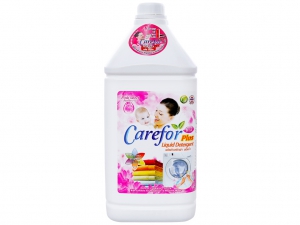 Nước giặt xả cho bé Carefor Plus hương hoa hồng chai 3.5 lít